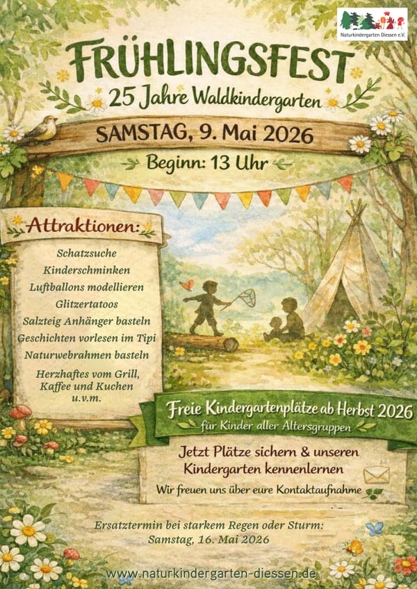 Frühlingsfest 25 Jahre Naturkindergarten Dießen